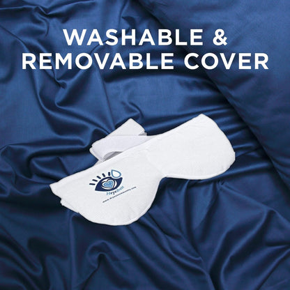 Heyedrate Heated Eye Mask – Soothing Warm & Cold Compress for Temporary Relief of Irritated Eyes, Reusable, White Avelisse