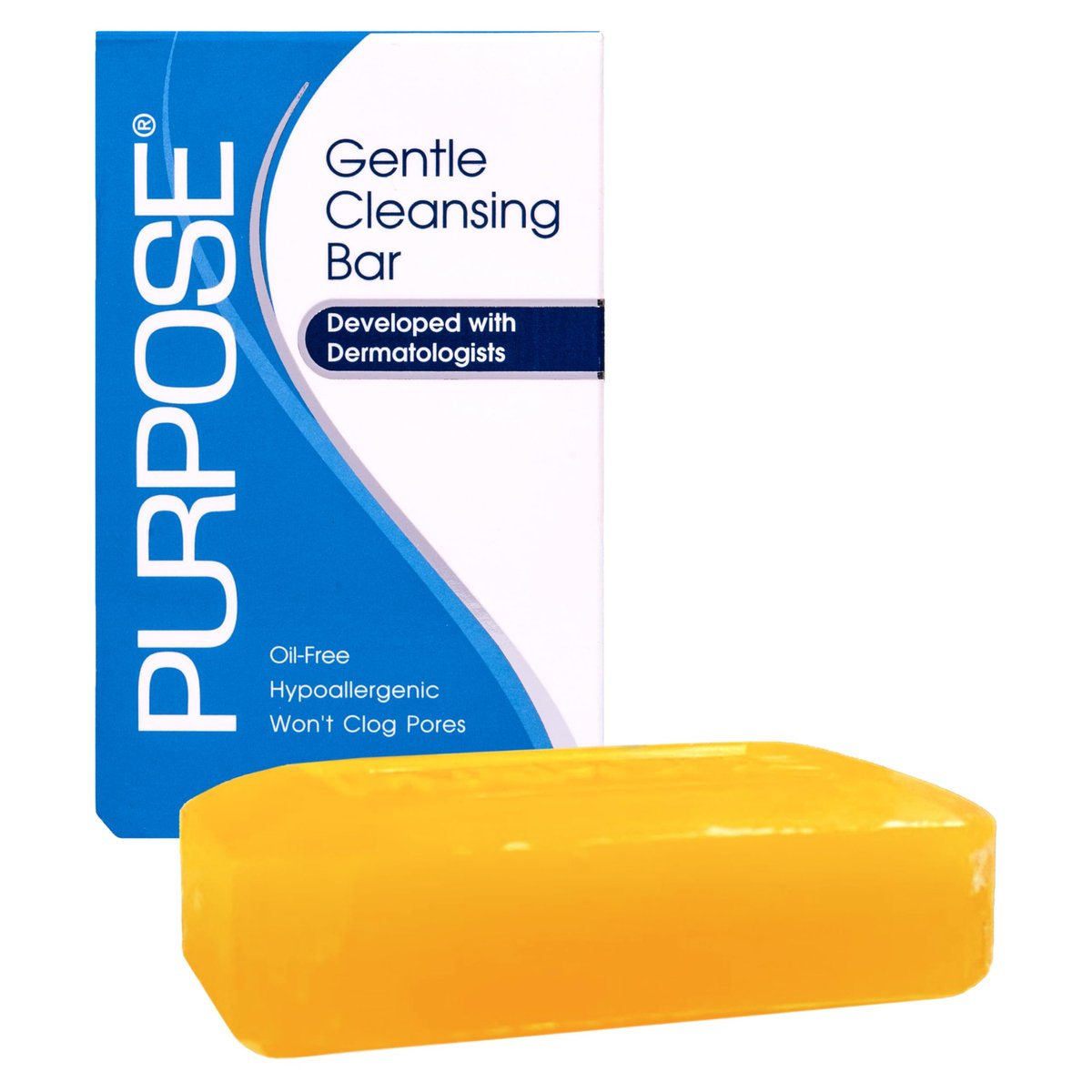 Purpose Gentle Cleansing Bar – Dermatologist-Developed, Hypoallergenic, Sulfate-Free, for Sensitive & Dry Skin, 6 oz (Pack of 4) Avelisse