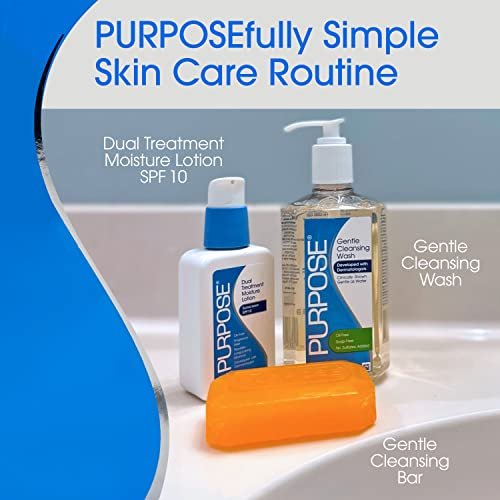 Purpose Gentle Cleansing Bar – Dermatologist-Developed, Hypoallergenic, Sulfate-Free, 6 oz (Pack of 12) Avelisse