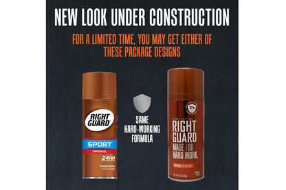 Right Guard Deodorant Spray Original - Hard Working Protection - 8.5 oz (Pack of 4) Avelisse