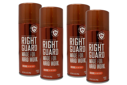 Right Guard Deodorant Spray Original - Hard Working Protection - 8.5 oz (Pack of 4) Avelisse