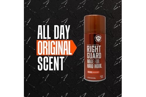 Right Guard Deodorant Spray Original - Hard Working Protection - 8.5 oz (Pack of 4) Avelisse
