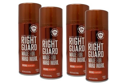 Right Guard Deodorant Spray Original - Hard Working Protection - 8.5 oz (Pack of 4) Avelisse