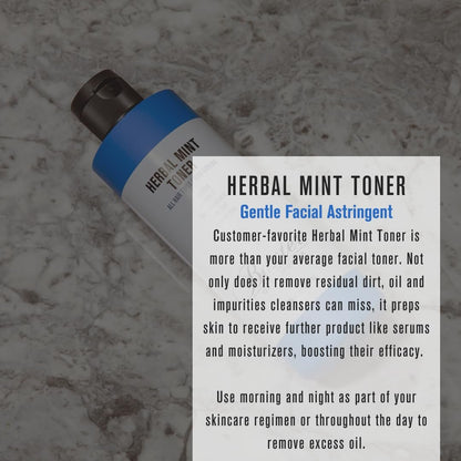 Baxter of California Herbal Mint Toner for Men - Non-Drying, Paraben-Free, 8 Fl Oz - All Skin Types