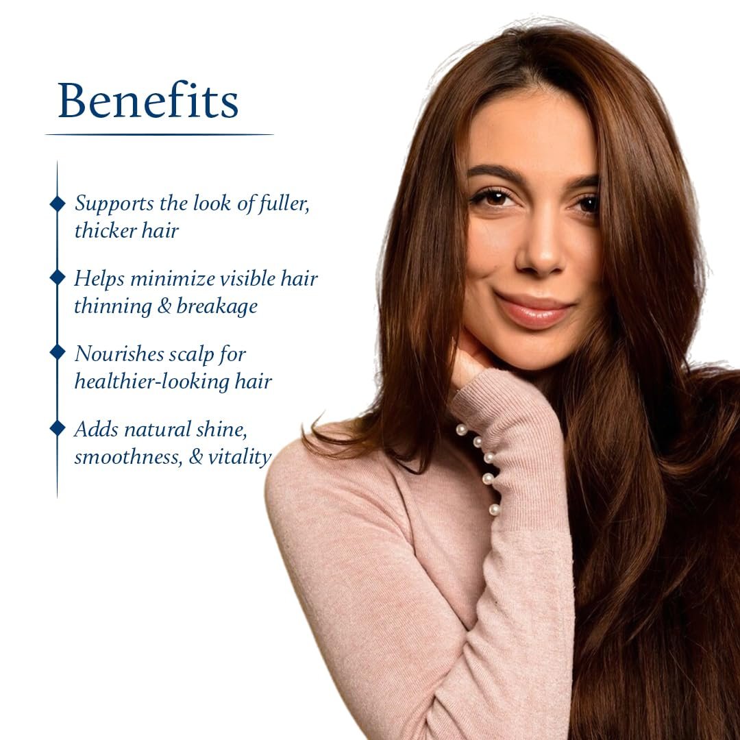 Blue Nectar Hair Growth Serum with Rosemary Oil - Ayurvedic Hair Tonic Spray (8 Herbs, 3.38 Fl Oz) - görsel 9