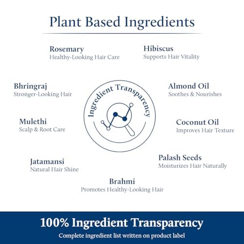 Blue Nectar Hair Growth Serum with Rosemary Oil - Ayurvedic Hair Tonic Spray (8 Herbs, 3.38 Fl Oz) - görsel 12