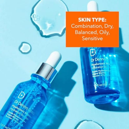 Dr Dennis Gross Hyaluronic Marine Hydration Booster - Intense Moisture for Dehydrated Skin, 1 oz Avelisse