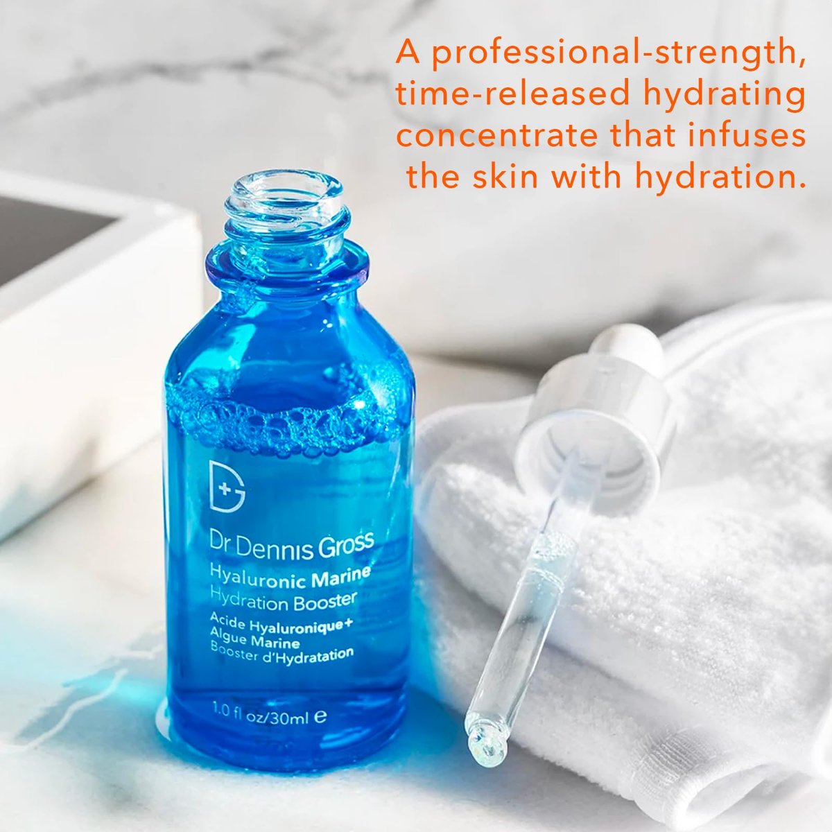 Dr Dennis Gross Hyaluronic Marine Hydration Booster - Intense Moisture for Dehydrated Skin, 1 oz Avelisse