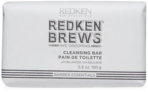 Redken Brews Men's Cleanse Bar - Multi-Purpose Bar Soap for Face and Body, Moisturizing & Deodorizing, Clean Fresh Scent, 5.3 oz - görsel 2