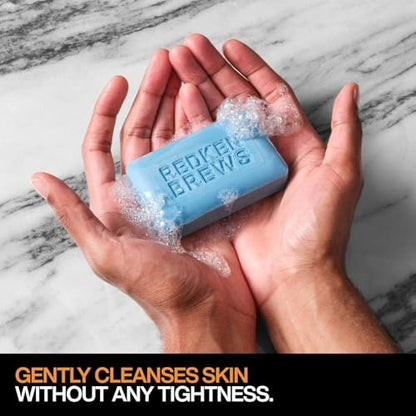 Redken Brews Men's Cleanse Bar - Multi-Purpose Bar Soap for Face and Body, Moisturizing & Deodorizing, Clean Fresh Scent, 5.3 oz