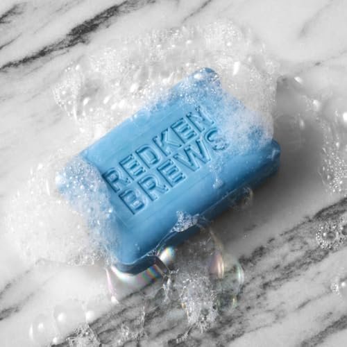 Redken Brews Men's Cleanse Bar - Multi-Purpose Bar Soap for Face and Body, Moisturizing & Deodorizing, Clean Fresh Scent, 5.3 oz - görsel 10