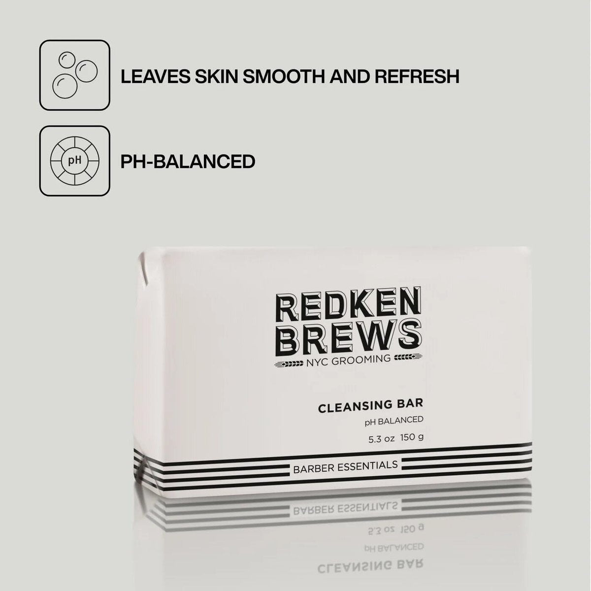 Redken Brews Men's Cleanse Bar - Multi-Purpose Bar Soap for Face and Body, Moisturizing & Deodorizing, Clean Fresh Scent, 5.3 oz - görsel 7