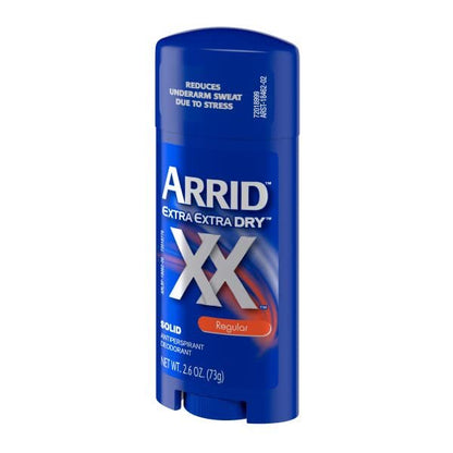 Arrid XX Extra Extra Dry Solid Antiperspirant Deodorant, Regular, 2.6 oz (Pack of 6) Avelisse