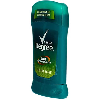 Degree Men Anti-Perspirant Deodorant Invisible Stick Extreme Blast - 2.7 oz (Pack of 6) Avelisse