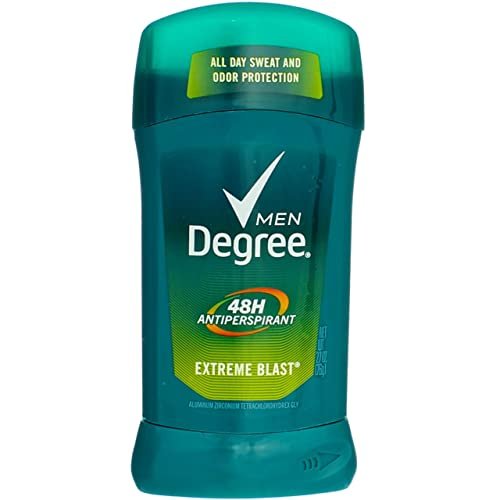 Degree Men Anti-Perspirant Deodorant Invisible Stick Extreme Blast - 2.7 oz (Pack of 6) Avelisse