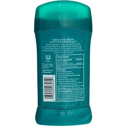 Degree Men Anti-Perspirant Deodorant Invisible Stick Extreme Blast - 2.7 oz (Pack of 6) Avelisse