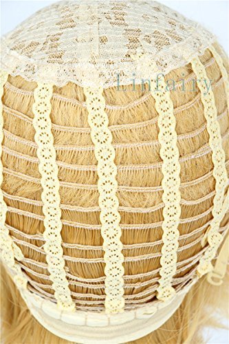 Linfairy Short Blonde Cosplay Wig - Halloween Costume Cat Wig for Men Avelisse