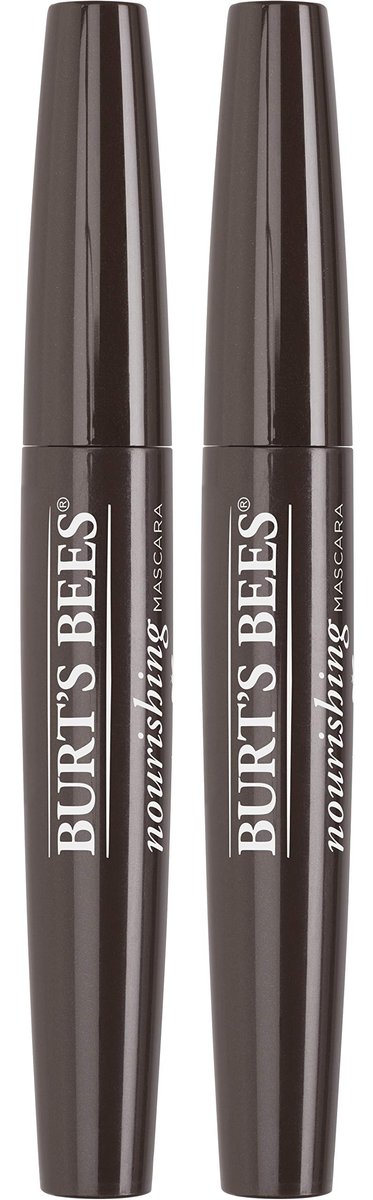 Burt's Bees 100% Natural Nourishing Mascara, Black Brown - 0.4 Ounce (Pack of 2) Avelisse