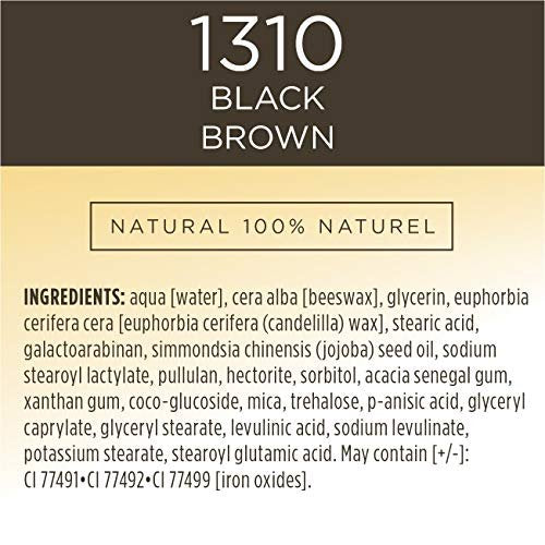 Burt's Bees 100% Natural Nourishing Mascara, Black Brown - 0.4 Ounce (Pack of 2) Avelisse