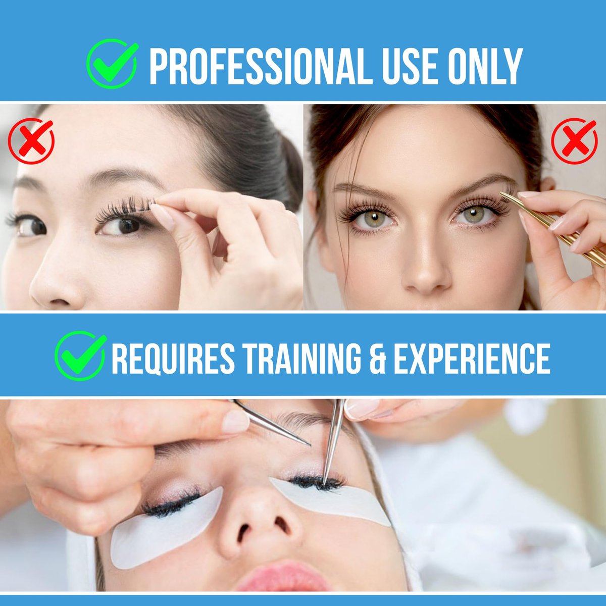 Forabeli Elite Eyelash Extension Glue - Professional Black Lash Adhesive, Ultra-Fast Dry 0.5-1 Second, 7-Week Retention, 5ml Avelisse