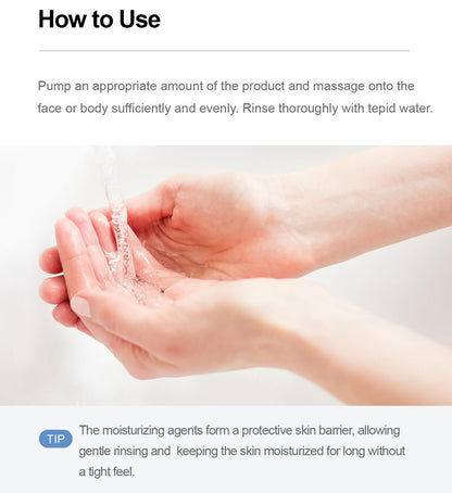 ZEROID Foaming Cleanser - Gentle Face Wash for Sensitive & Dry Skin, Moisturizing Facial Cleanser, Dermatologist Tested, Korean Skin Care, 8.1 fl oz Avelisse