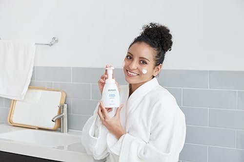 ZEROID Foaming Cleanser - Gentle Face Wash for Sensitive & Dry Skin, Moisturizing Facial Cleanser, Dermatologist Tested, Korean Skin Care, 8.1 fl oz Avelisse