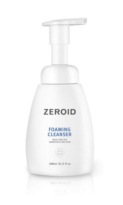 ZEROID Foaming Cleanser - Gentle Face Wash for Sensitive & Dry Skin, Moisturizing Facial Cleanser, Dermatologist Tested, Korean Skin Care, 8.1 fl oz Avelisse