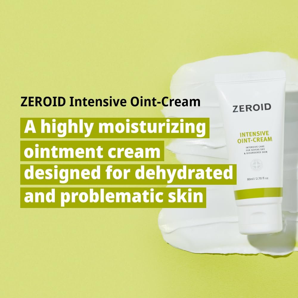 ZEROID Intensive Oint-Cream – Face Moisturizer for Extremely Dry, Sensitive & Disordered Skin – Soothing & Moisturizing Face Lotion – 2.7 fl oz (80ml) Avelisse
