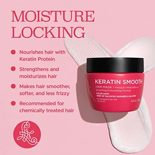Luseta Keratin Smooth Hair Mask – Hydrating & Nourishing Treatment for Dry, Damaged Hair (16.9 oz) - görsel 10