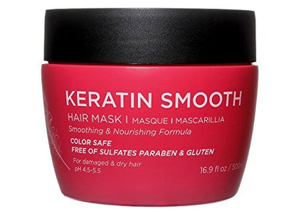 Luseta Keratin Smooth Hair Mask – Hydrating & Nourishing Treatment for Dry, Damaged Hair (16.9 oz)