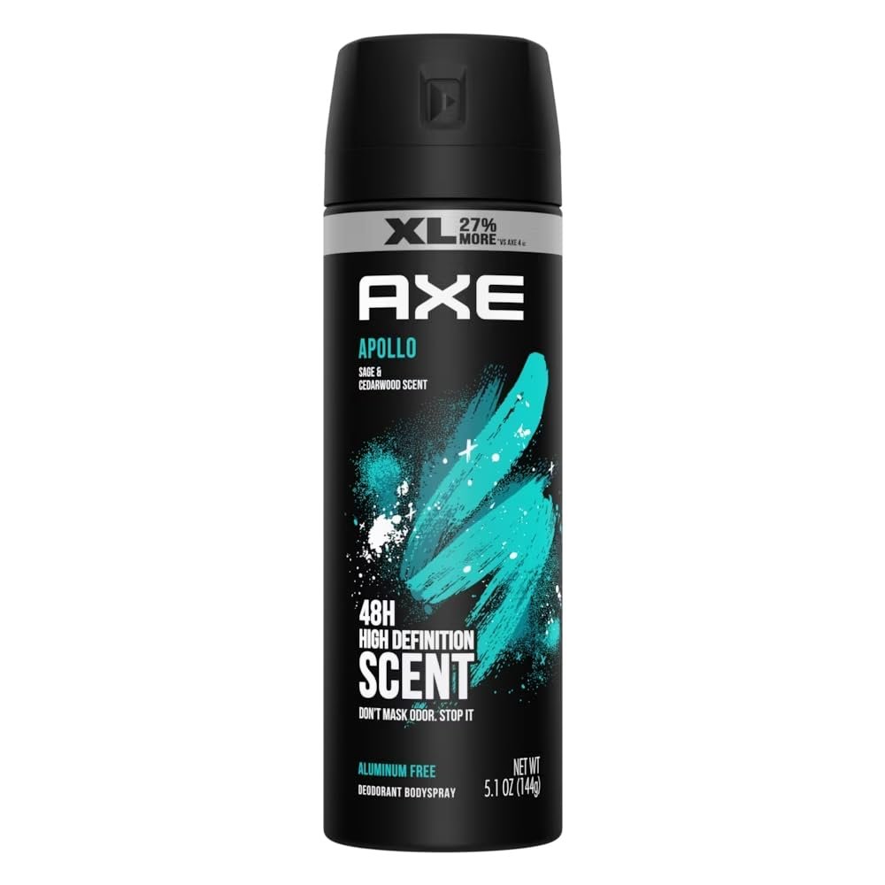AXE Apollo XL Deodorant Body Spray for Men, 6.88 oz - görsel 1