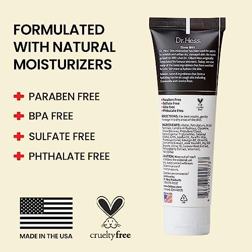 Dr Hess Men's Moisturizer - All Natural Tough Skin Cream with Lanolin, Beeswax, Licorice Root & Chamomile, Hand & Body Lotion for Dry, Damaged Skin, Paraben, Sulfate, BPA & Phthalate Free, 4oz - görsel 12