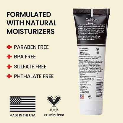 Dr Hess Men's Moisturizer - All Natural Tough Skin Cream with Lanolin, Beeswax, Licorice Root & Chamomile, Hand & Body Lotion for Dry, Damaged Skin, Paraben, Sulfate, BPA & Phthalate Free, 4oz