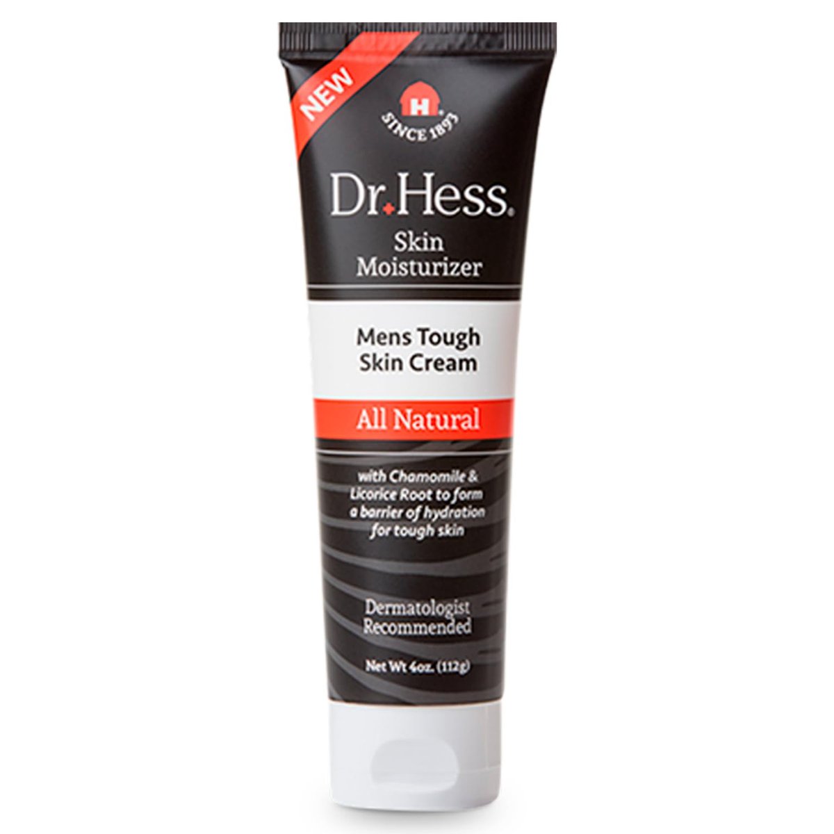 Dr Hess Men's Moisturizer - All Natural Tough Skin Cream with Lanolin, Beeswax, Licorice Root & Chamomile, Hand & Body Lotion for Dry, Damaged Skin, Paraben, Sulfate, BPA & Phthalate Free, 4oz - görsel 1