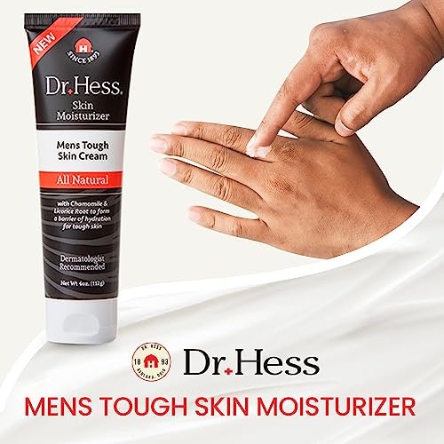Dr Hess Men's Moisturizer - All Natural Tough Skin Cream with Lanolin, Beeswax, Licorice Root & Chamomile, Hand & Body Lotion for Dry, Damaged Skin, Paraben, Sulfate, BPA & Phthalate Free, 4oz - görsel 4