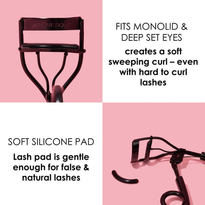 JAPONESQUE Pro Performance Eyelash Curler – Precision Pivot Design for Almond, Monolid & Hooded Eyes