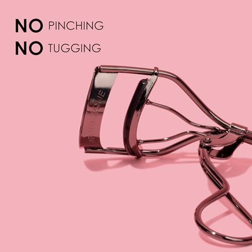 JAPONESQUE Extreme Lash Curler – Scissor Comfort Handle, Deep Curl, 8-Hour Hold, High Arch Design, Gunmetal (Includes 1 Refill Pad) - görsel 4