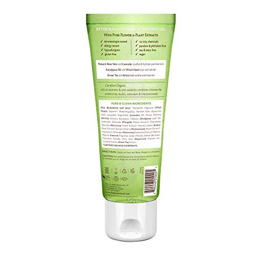 Babo Botanicals After Sun Soothing Hydrating Aloe Vera Gel with Witch Hazel and Cucumber – 8 oz, Vegan, for Babies, Kids & Sensitive Skin - görsel 3
