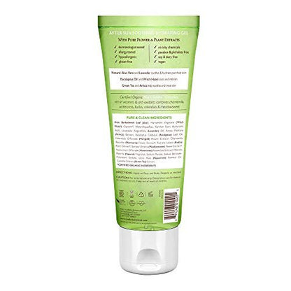 Babo Botanicals After Sun Soothing Hydrating Aloe Vera Gel with Witch Hazel and Cucumber – 8 oz, Vegan, for Babies, Kids & Sensitive Skin