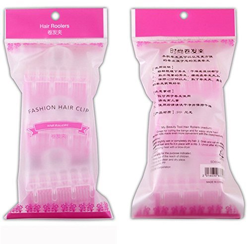 3-Piece Set of Magic Bendy Hair Rollers for Spiral Curls – DIY Air Bang Curlers, Big Size, Plastic, Multi-Color - görsel 9