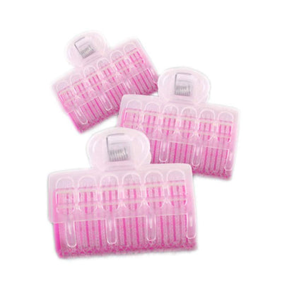 3-Piece Set of Magic Bendy Hair Rollers for Spiral Curls – DIY Air Bang Curlers, Big Size, Plastic, Multi-Color