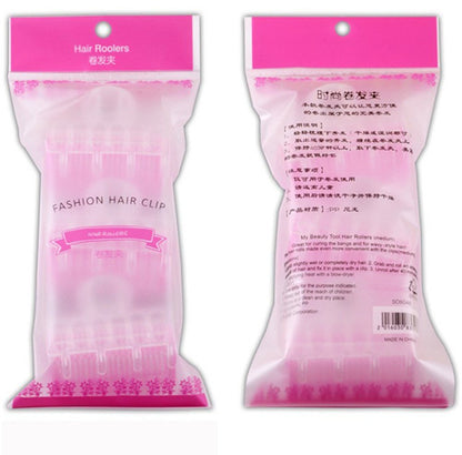 3-Piece Set of Magic Bendy Hair Rollers for Spiral Curls – DIY Air Bang Curlers, Big Size, Plastic, Multi-Color