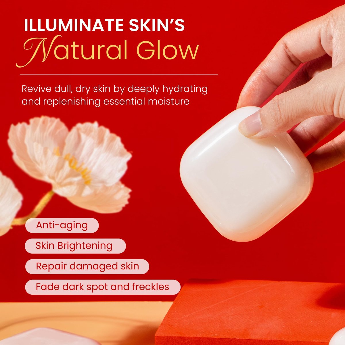 Koji White Kojic Acid & Glutathione Skin Brightening Soap for Face & Body - Exfoliating, Hydrating, Cleansing Bar - Reduces Fine Lines & Wrinkles - Vegan, 2.82 oz (2 Bars) Avelisse