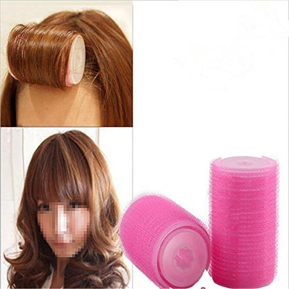 Self-Adhesive Plastic Hair Rollers for Volume & Curls - 2 Pack