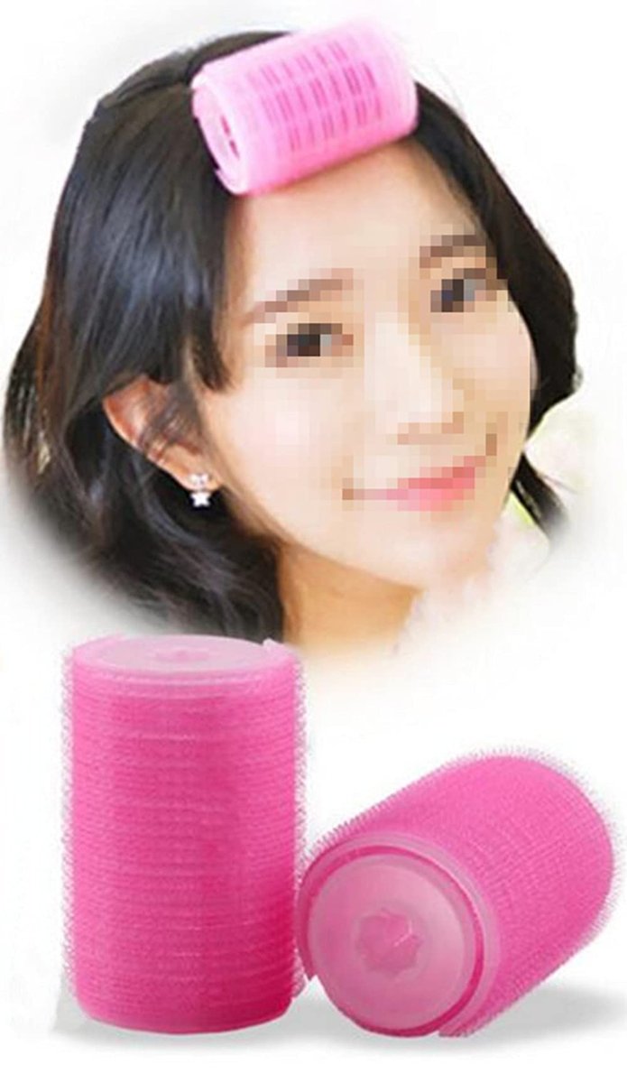 Self-Adhesive Plastic Hair Rollers for Volume & Curls - 2 Pack - görsel 1