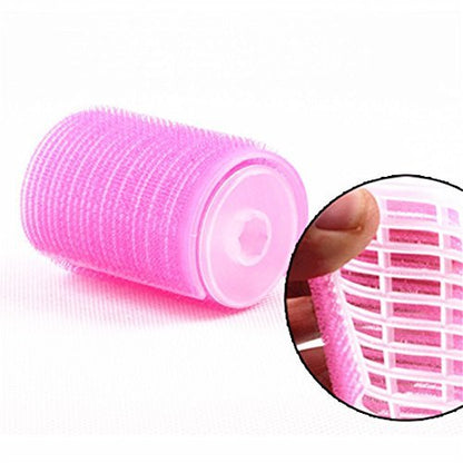 Self-Adhesive Plastic Hair Rollers for Volume & Curls - 2 Pack