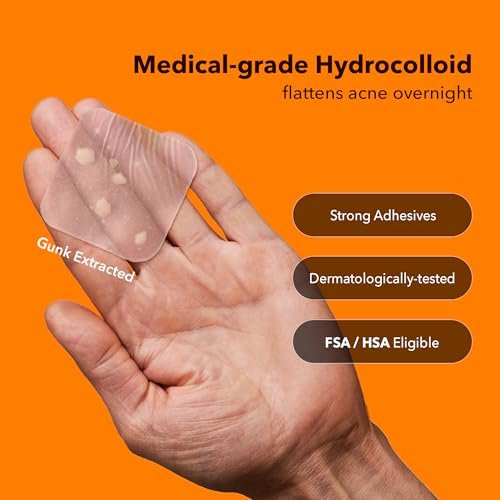 AVARELLE Acne Patches XL - Large Hydrocolloid Pimple Patches with Tea Tree, Calendula & Cica for Face, Cheek & Nose - 8 Count - görsel 4
