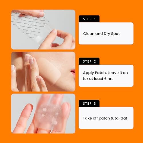 AVARELLE Acne Patches XL - Large Hydrocolloid Pimple Patches with Tea Tree, Calendula & Cica for Face, Cheek & Nose - 8 Count - görsel 14