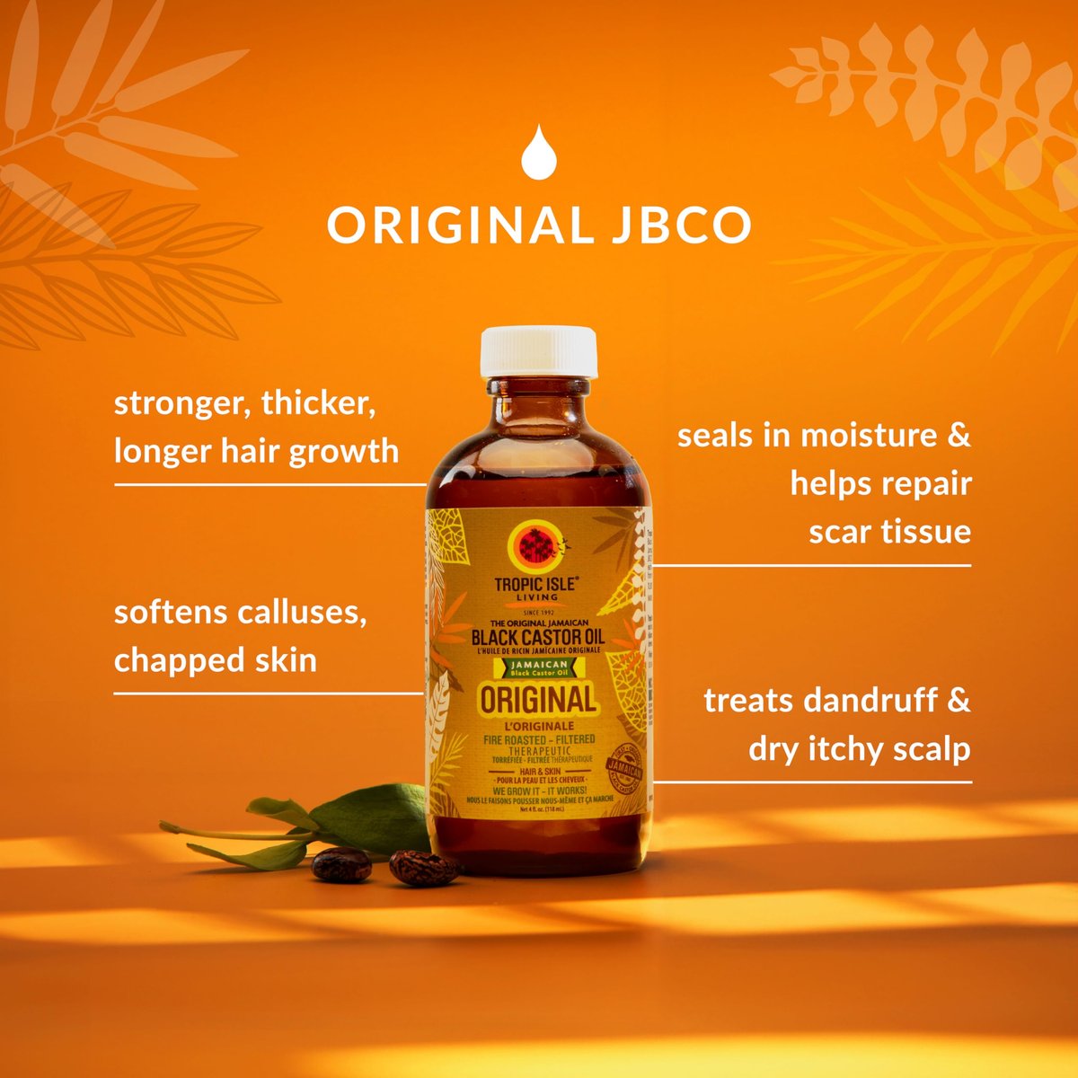 Jamaican Black Castor Oil 59ml – Rich in Vitamin E, Omega Fatty Acids & Minerals for Hair Growth, Skin Conditioning, Eyebrows & Eyelashes - görsel 3