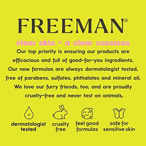 Freeman Pore Clearing Volcanic Ash Peel-Off Gel Facial Mask - Deep Cleansing, Removes Dirt from Pores, Not Over-Drying, Easy-to-Use, for Men, 6 fl oz (175 mL) - görsel 14